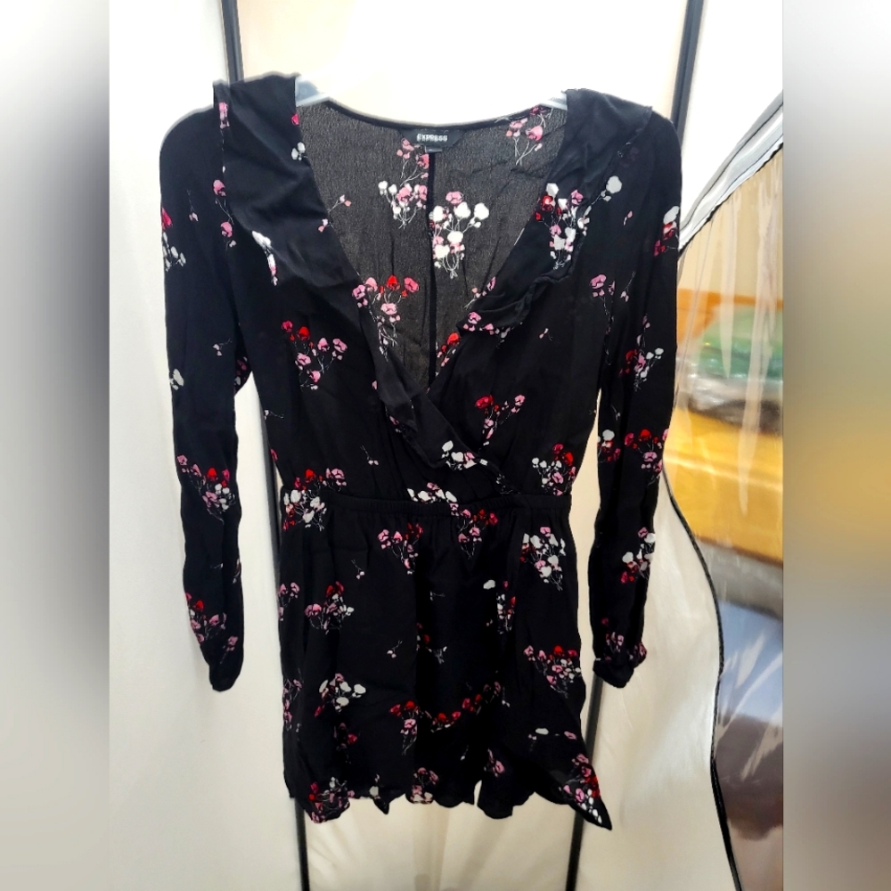 Express floral mini dress